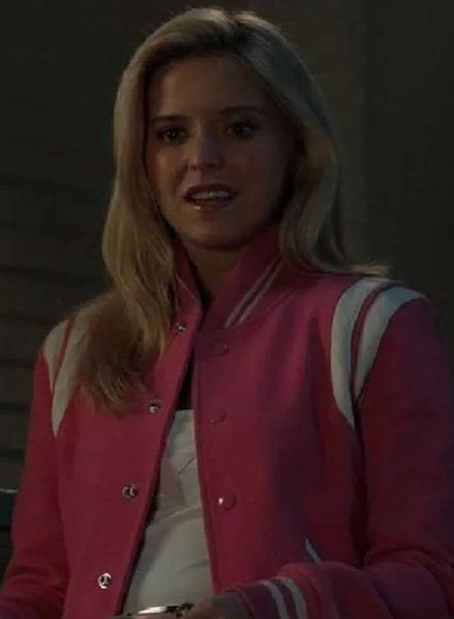 Elle 2026 Lexi Minetree Pink Bomber Jacket