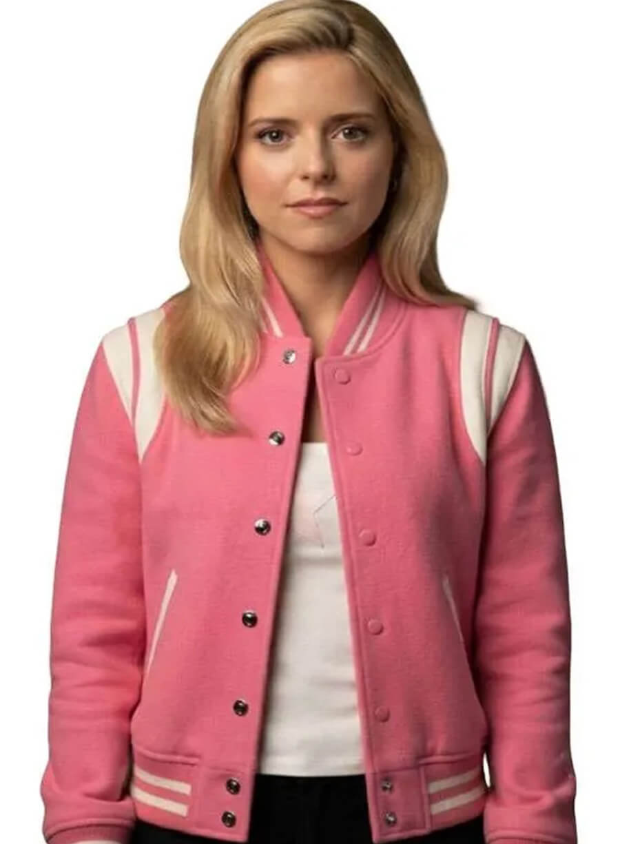 Elle 2026 Lexi Minetree Pink Bomber Jacket