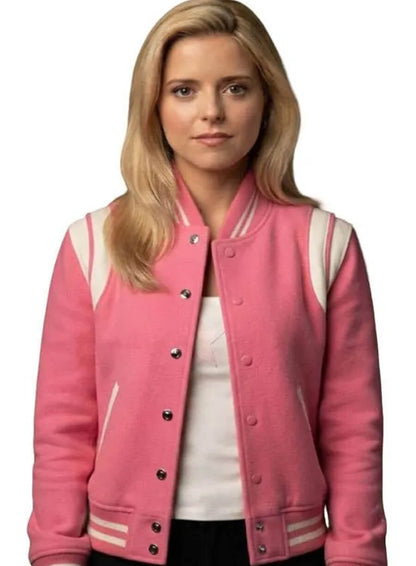 Elle 2026 Lexi Minetree Pink Bomber Jacket