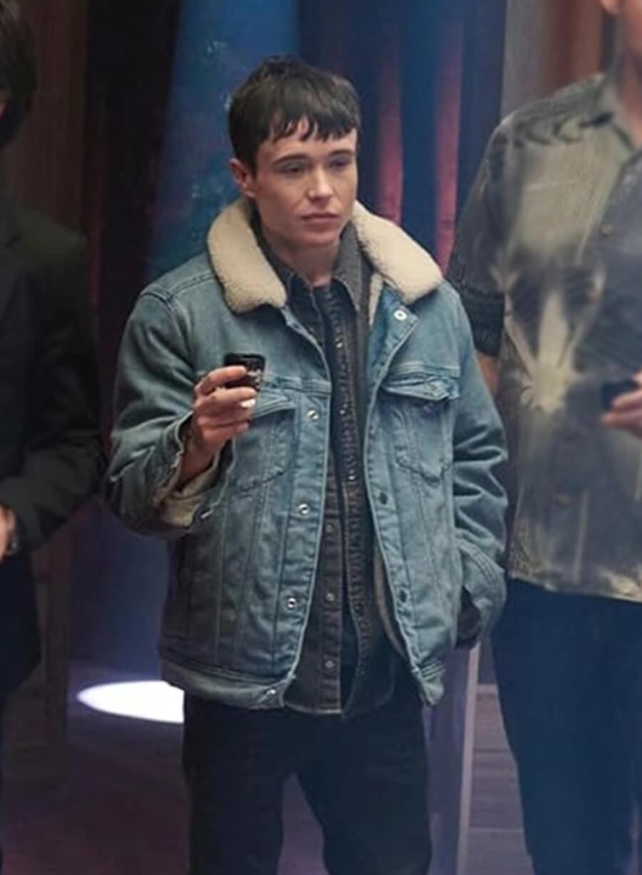 Elliot Page The Umbrella Academy S04 Blue Jacket