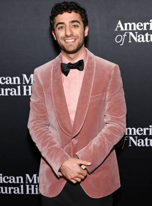 Emil Wakim Pink Velvet Blazer