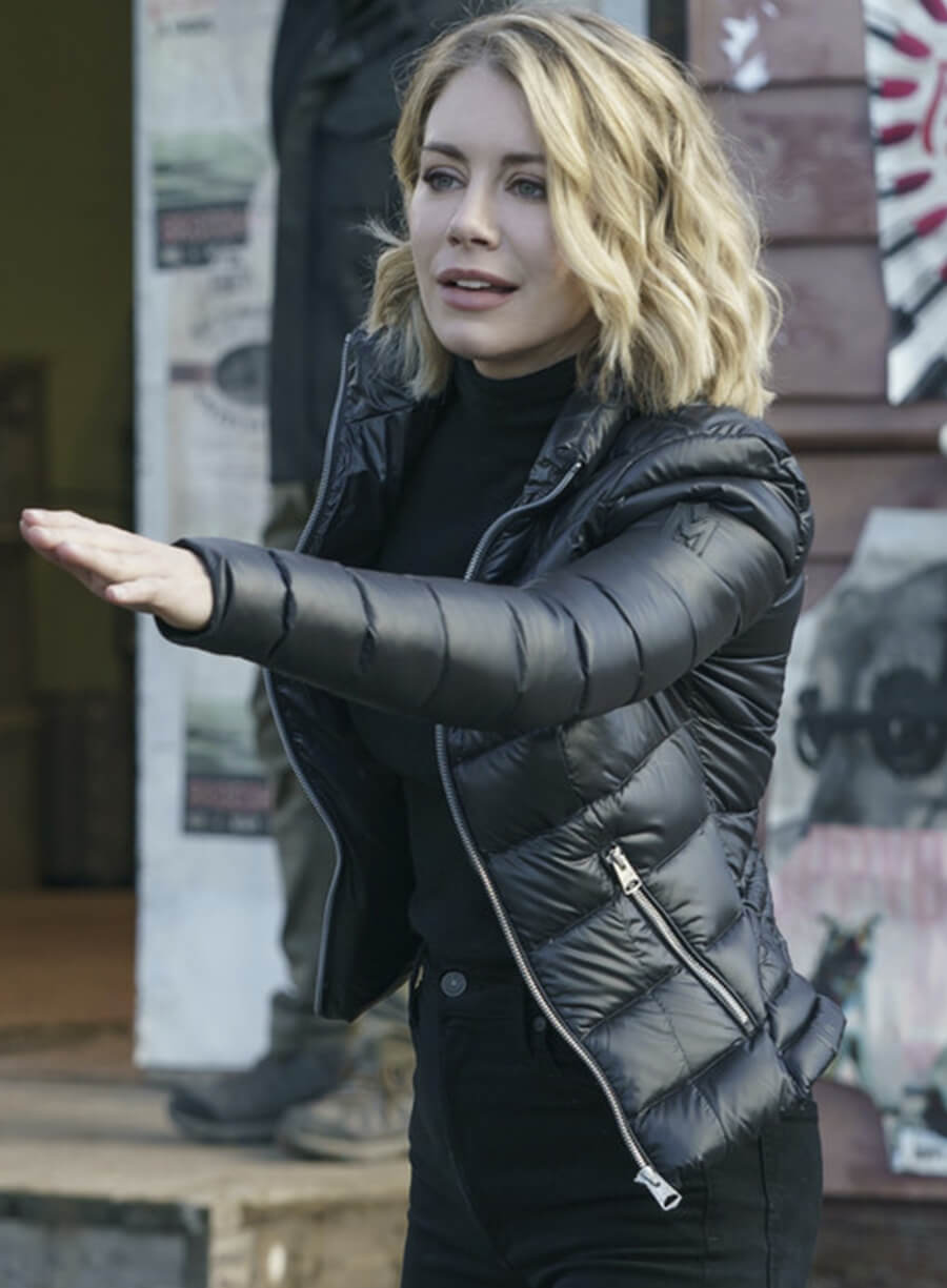 Emilia Harcourt Peacemaker Black Puffer Jacket