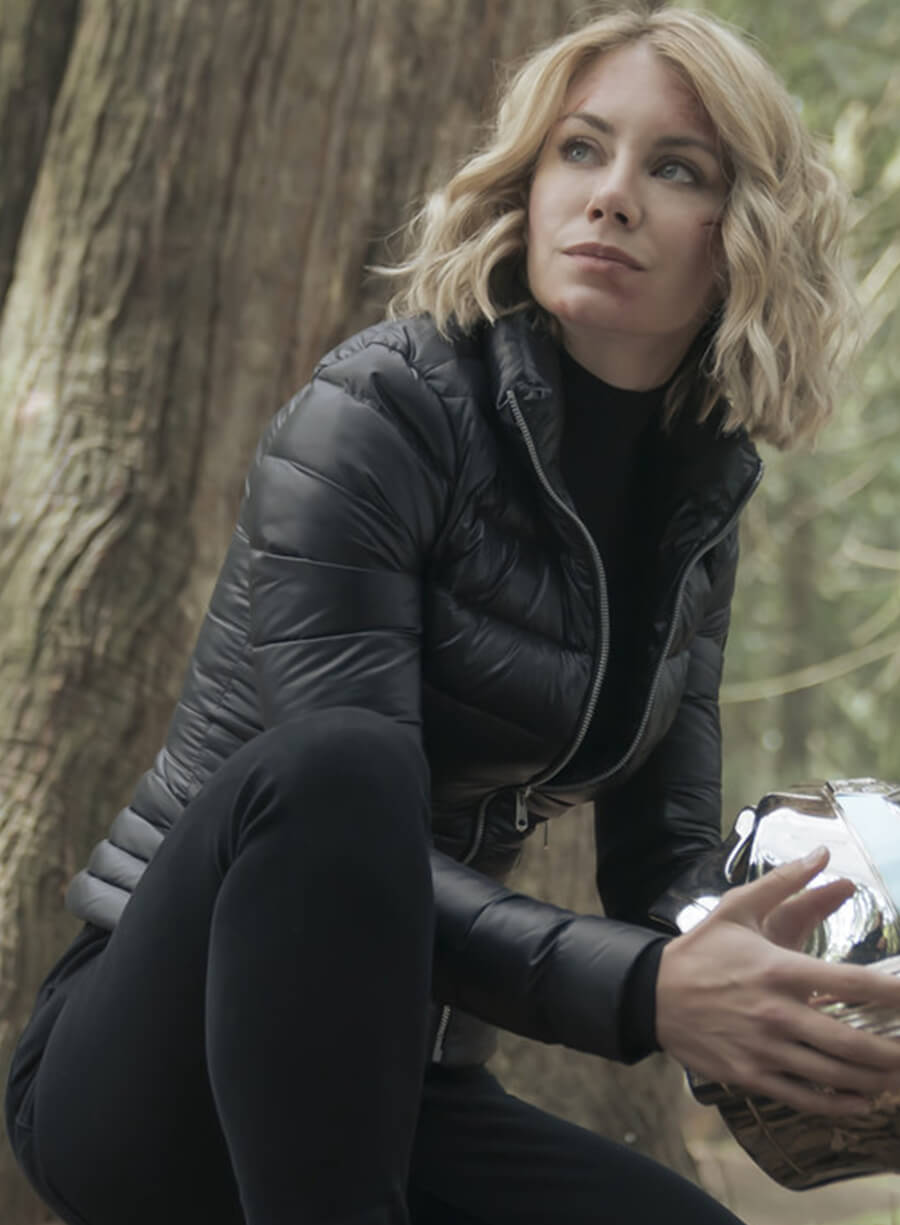 Emilia Harcourt Peacemaker Black Puffer Jacket