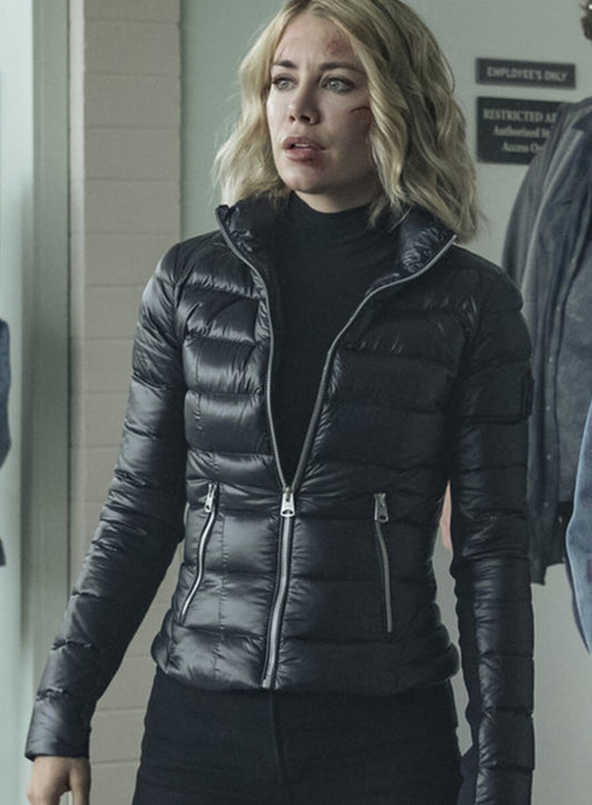 Emilia Harcourt Peacemaker Black Puffer Jacket