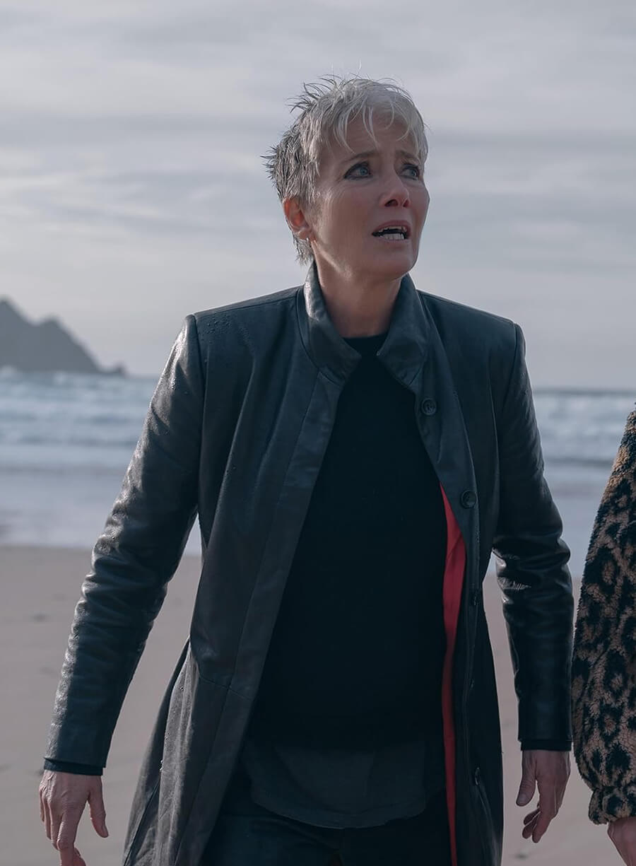 Emma Thompson Down Cemetery Road S01 Black Coatvvv