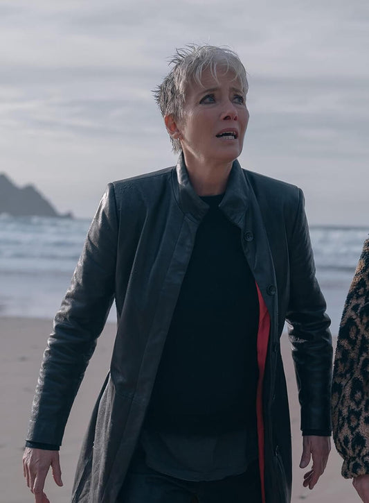 Emma Thompson Down Cemetery Road S01 Black Coatvvv
