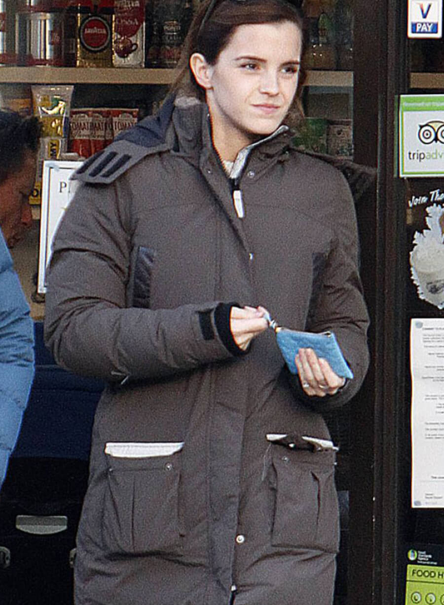 Emma Watson Brown Puffer Jacket