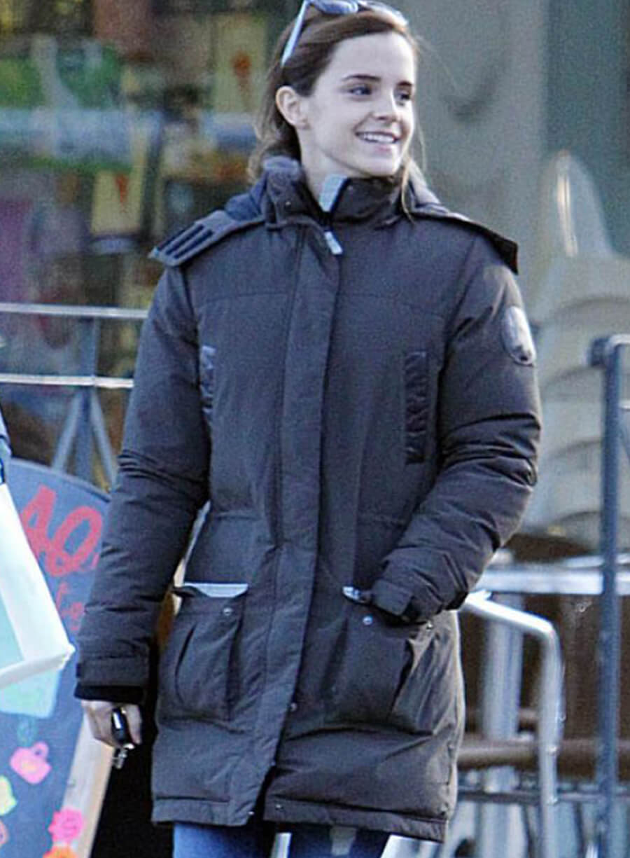 Emma Watson Brown Puffer Jacket