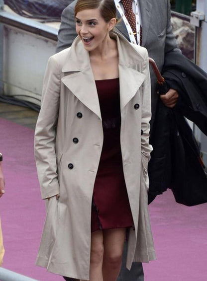 Emma Watson White Coat