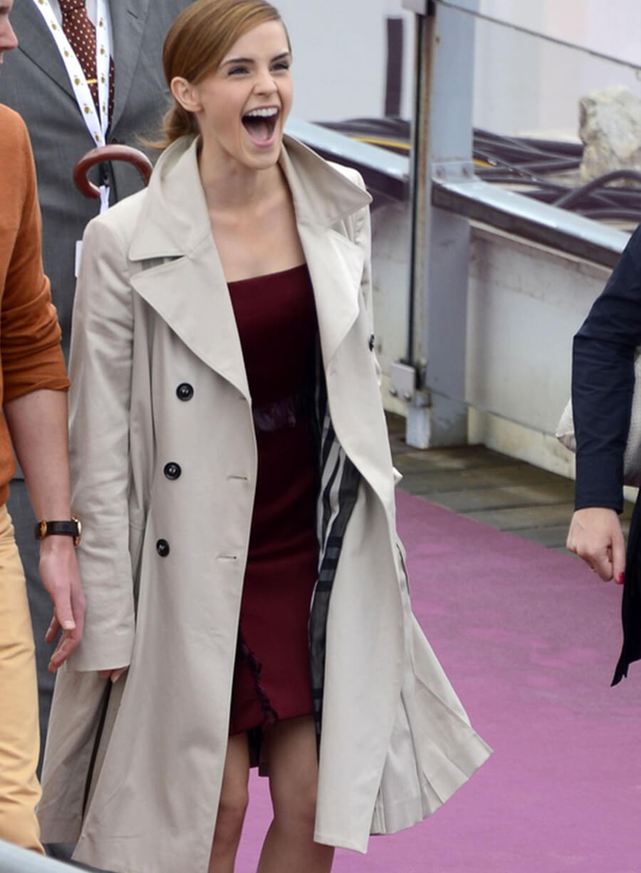Emma Watson White Coat