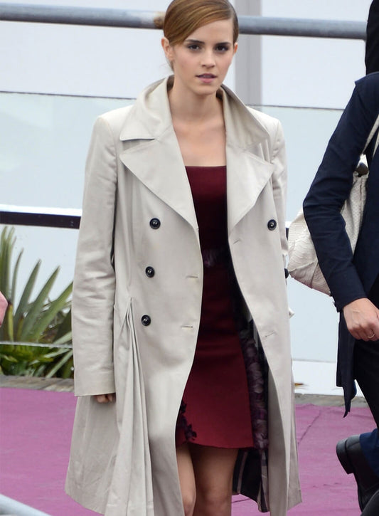 Emma Watson White Coat