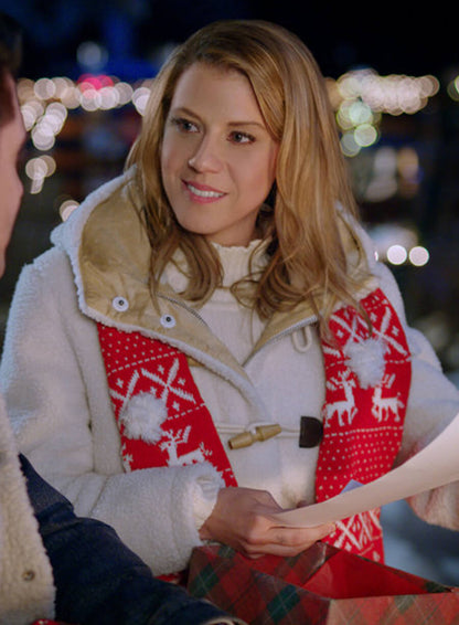 Erika McNicoll A Cozy Christmas Inn White Trench Coat