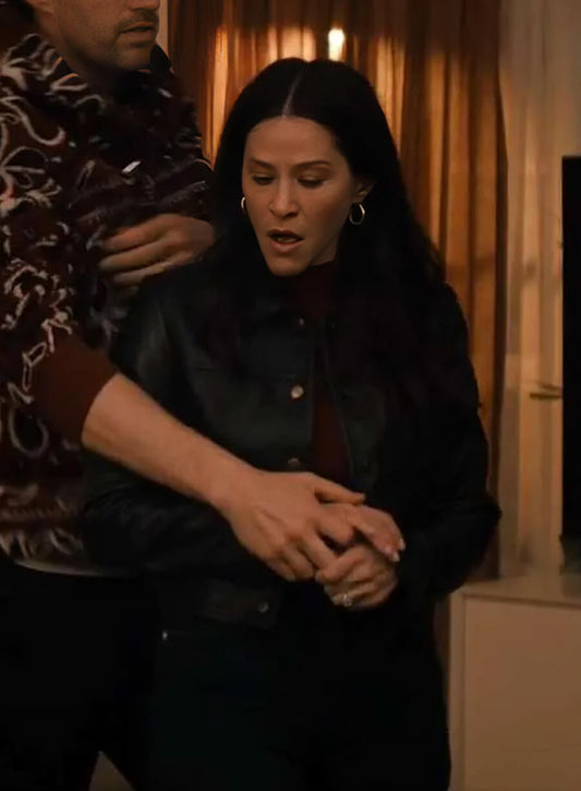 Esther Roklov Nobody Wants This Black Leather Jacket