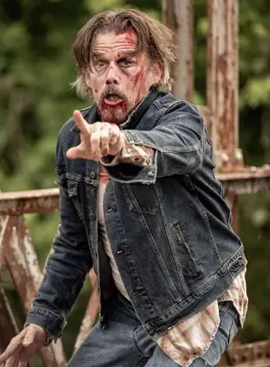 Ethan Hawke The Lowdown 2025 Denim Jacket