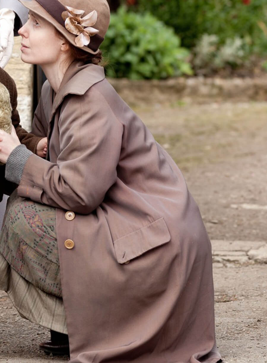 Ethel Parks Downton Abbey Brown Coat