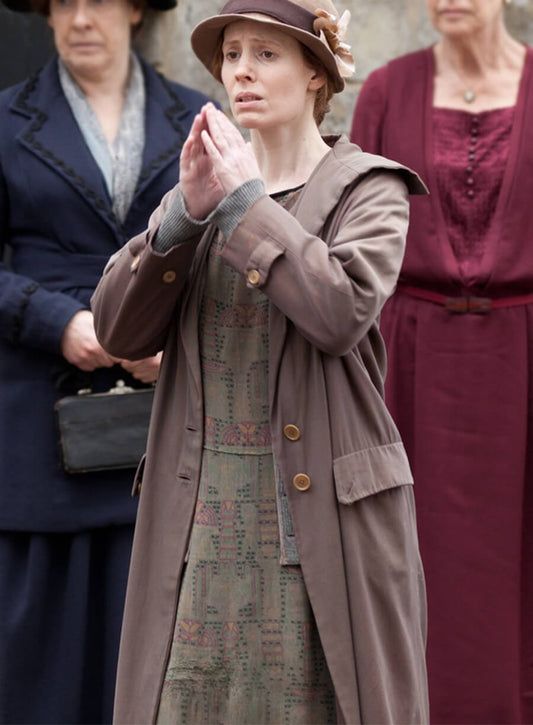 Ethel Parks Downton Abbey Brown Coat