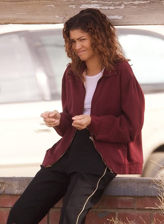 Euphoria S03 Zendaya Red Jacket