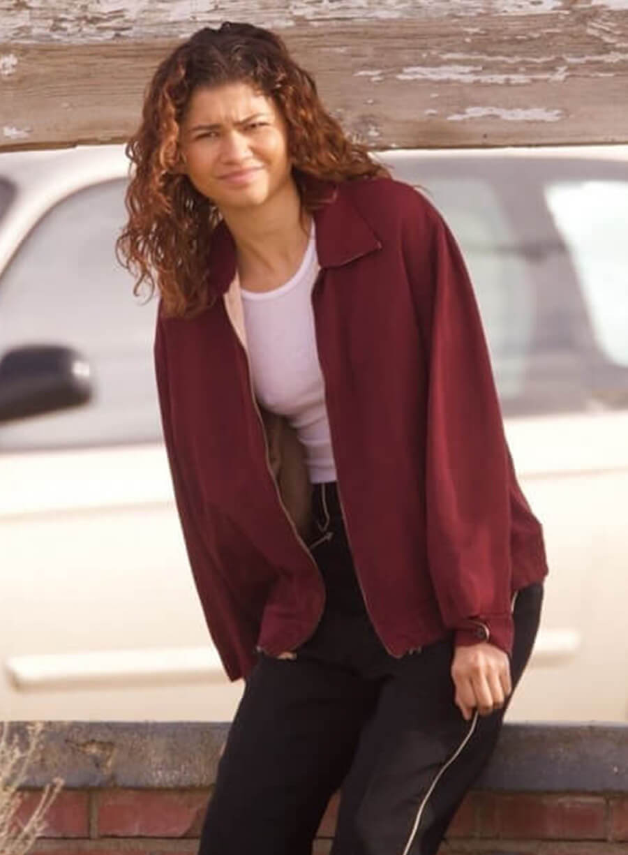 Euphoria S03 Zendaya Red Jacket