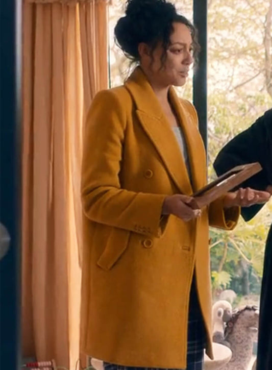 Eva Finn Fool Me Once Yellow Coat