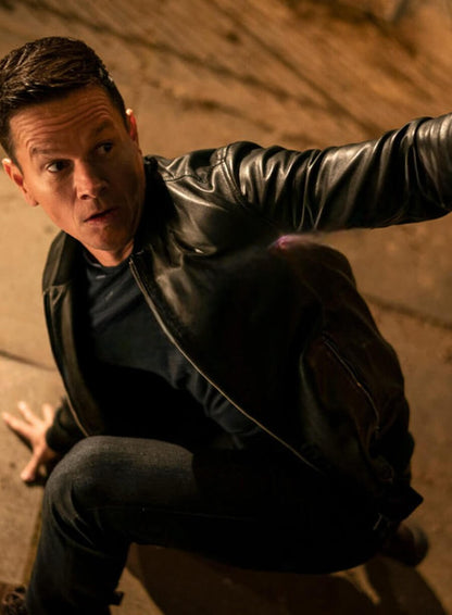 Evan McCauley Infinite Black Bomber Leather Jacket