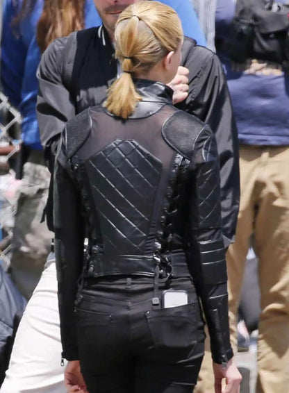 Evan Rachel Wood Westworld Black Leather Jacket