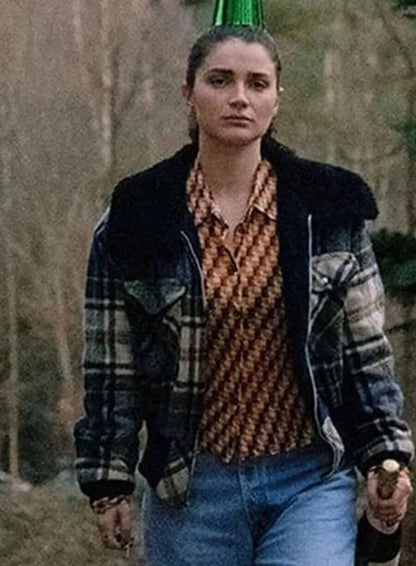 Eve Hewson Bad Sisters 2022 Shearling Jacket