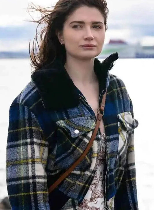 Eve Hewson Bad Sisters 2022 Shearling Jacket