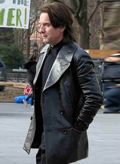 Ewan McGregor Black Leather Jacket