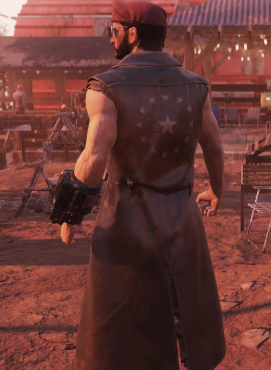 Fallout New Vegas Ulysses duster Leather Trench Coat