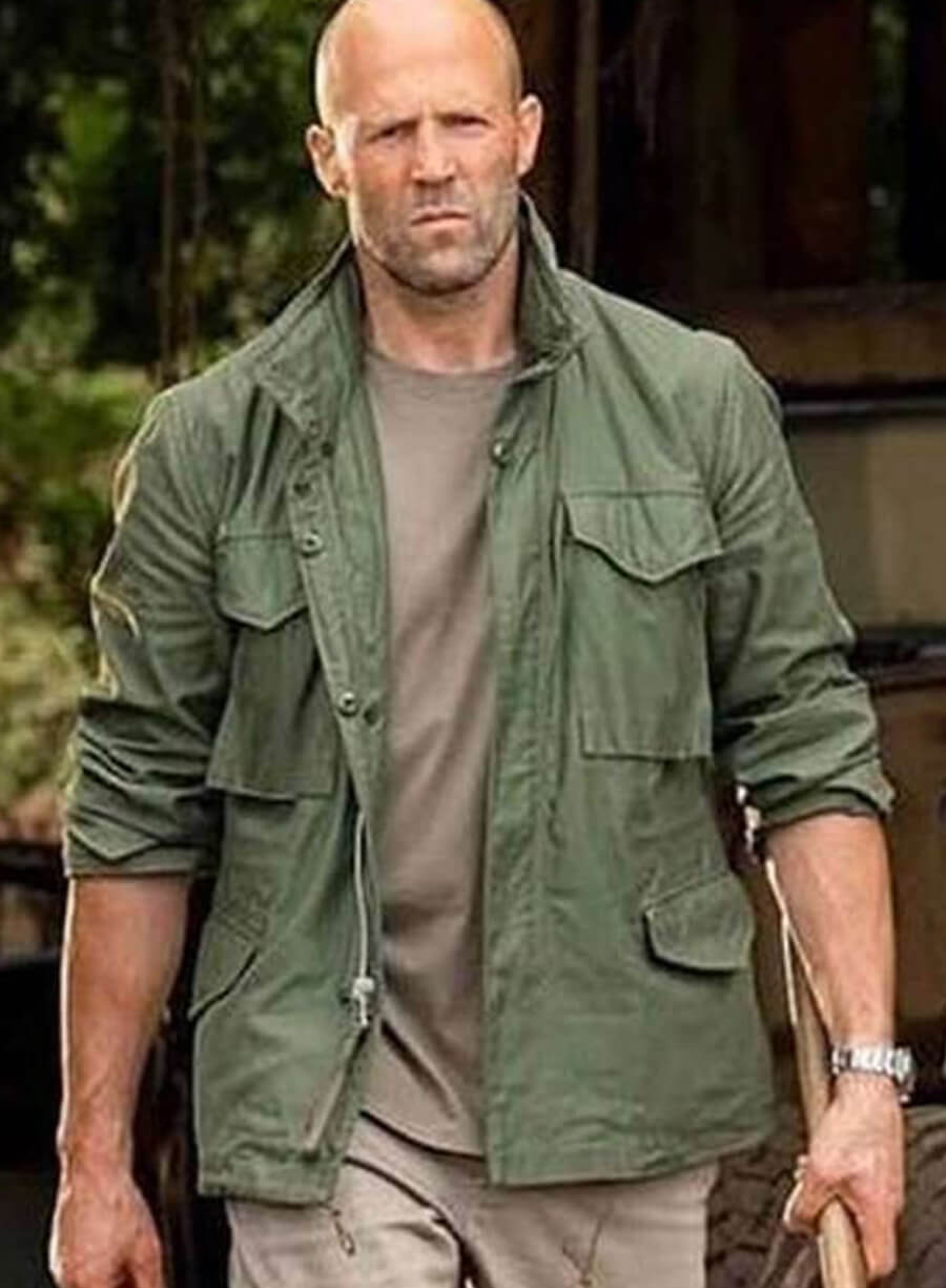 Fast and Furious Hobbs and Shaw Jason Statham Green Jacket