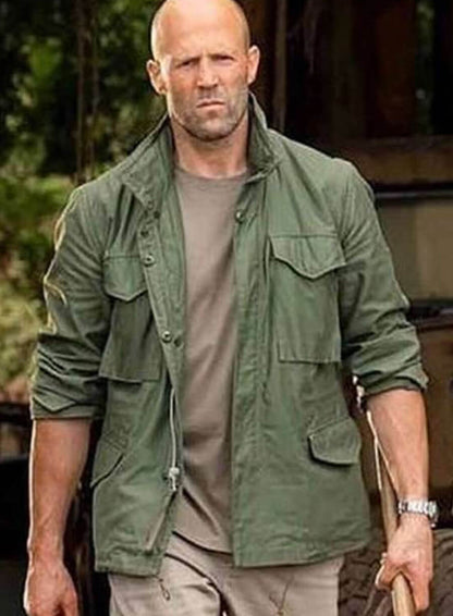 Fast and Furious Hobbs and Shaw Jason Statham Green Jacket