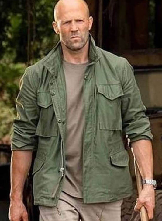 Fast and Furious Hobbs and Shaw Jason Statham Green Jacket