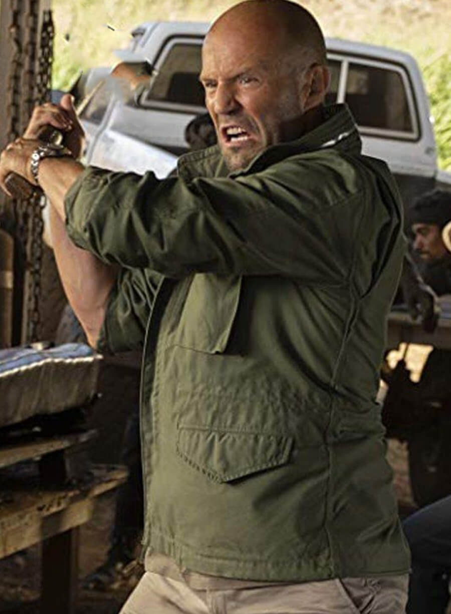 Fast and Furious Hobbs and Shaw Jason Statham Green Jacket