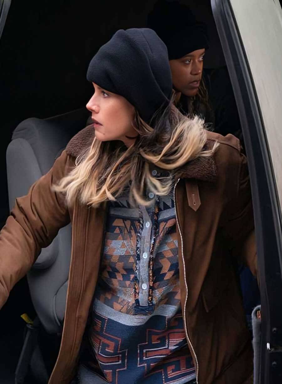 Maggie Bell FBI S07 Brown Shearling Jacket