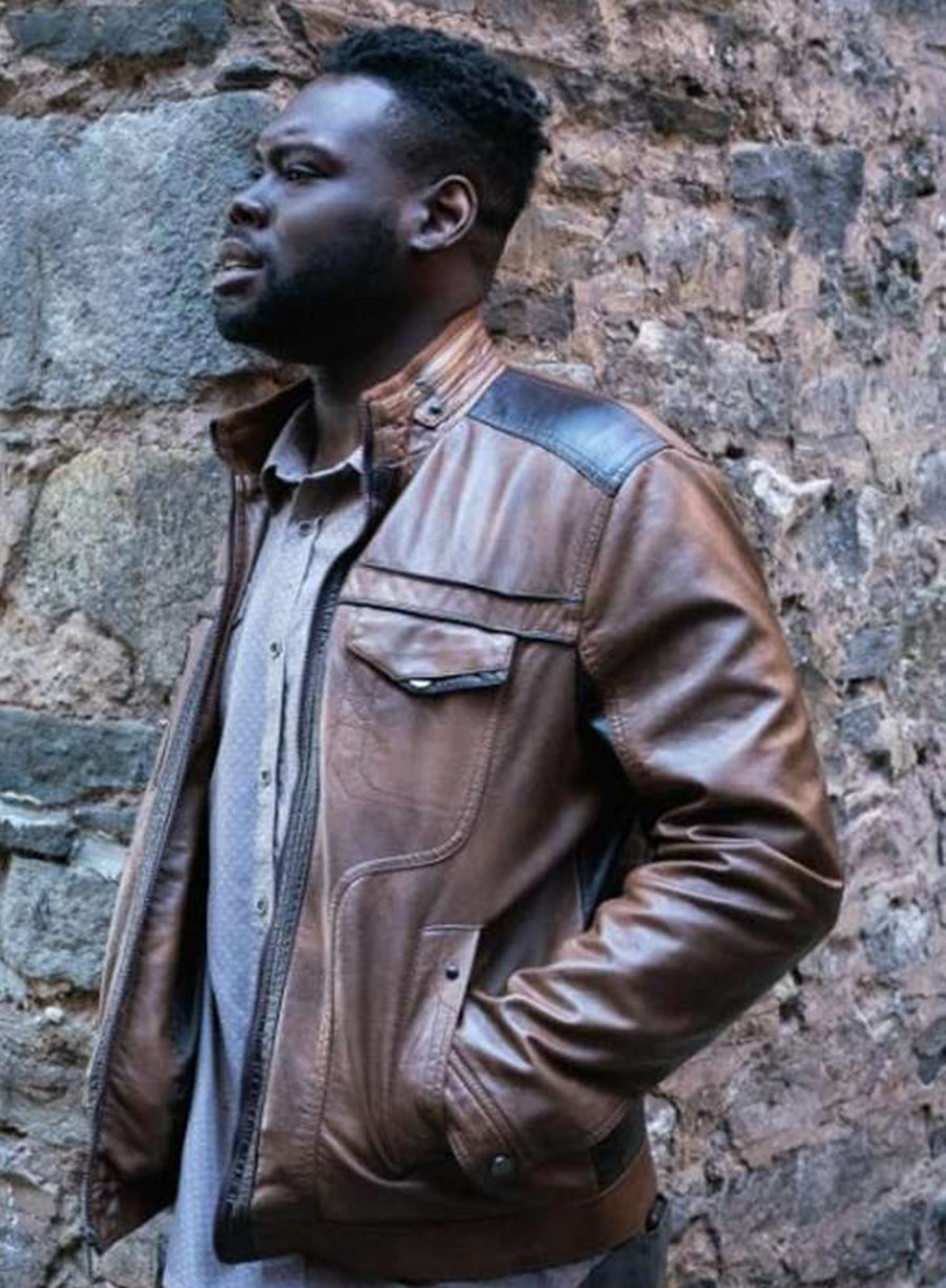 FBI TV Series Morris Kalu Brown Leather Jacket