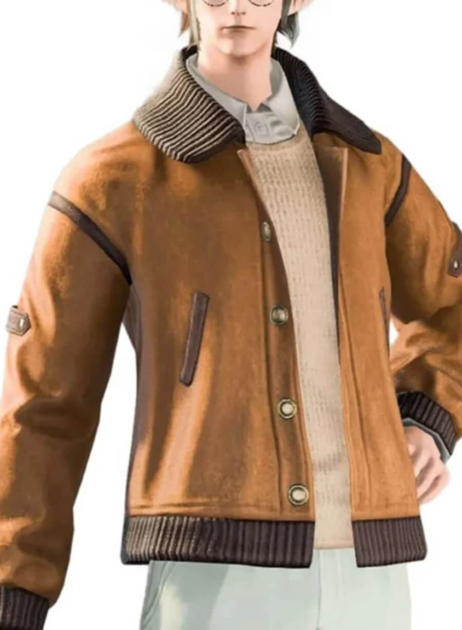 Final Fantasy Brown Varsity Jacket