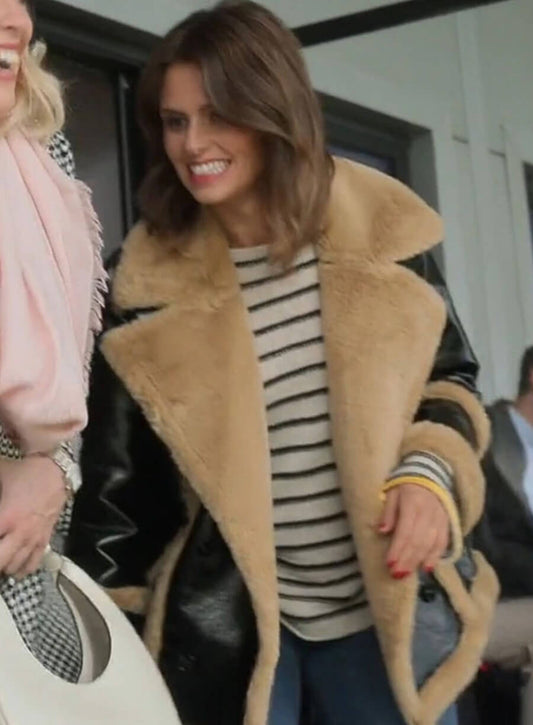 Flo ‘Sassy’ Collins Ted Lasso S03 Shearling Leather Jacket