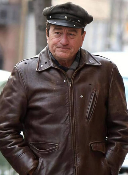 Frank Sheeran The Irishman Brown Leather Jacket