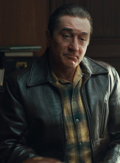 Frank Sheeran The Irishman Brown Leather Jacket