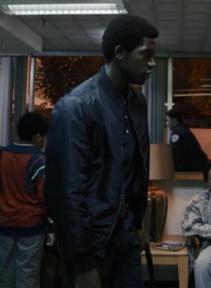 Franklin Saint Snowfall Black Bomber Jacket