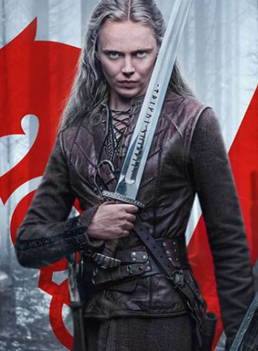 Frida Gustavsson Vikings Valhalla Brown Leather Vest