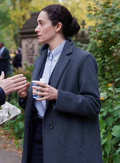 Furious S01 Emmy Rossum Grey Wool Coat