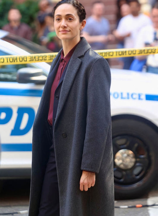 Furious S01 Emmy Rossum Grey Wool Coat
