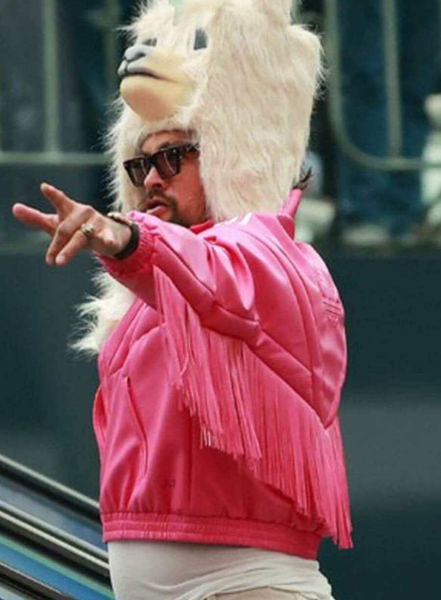 Garett Garrison A Minecraft Movie Pink Bomber Jacket