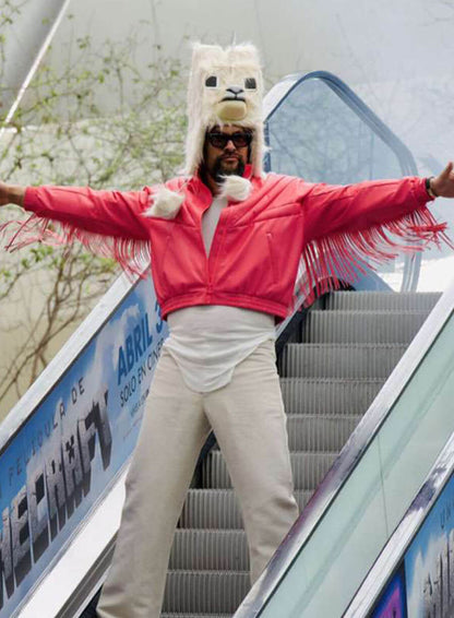 Garett Garrison A Minecraft Movie Pink Bomber Jacket