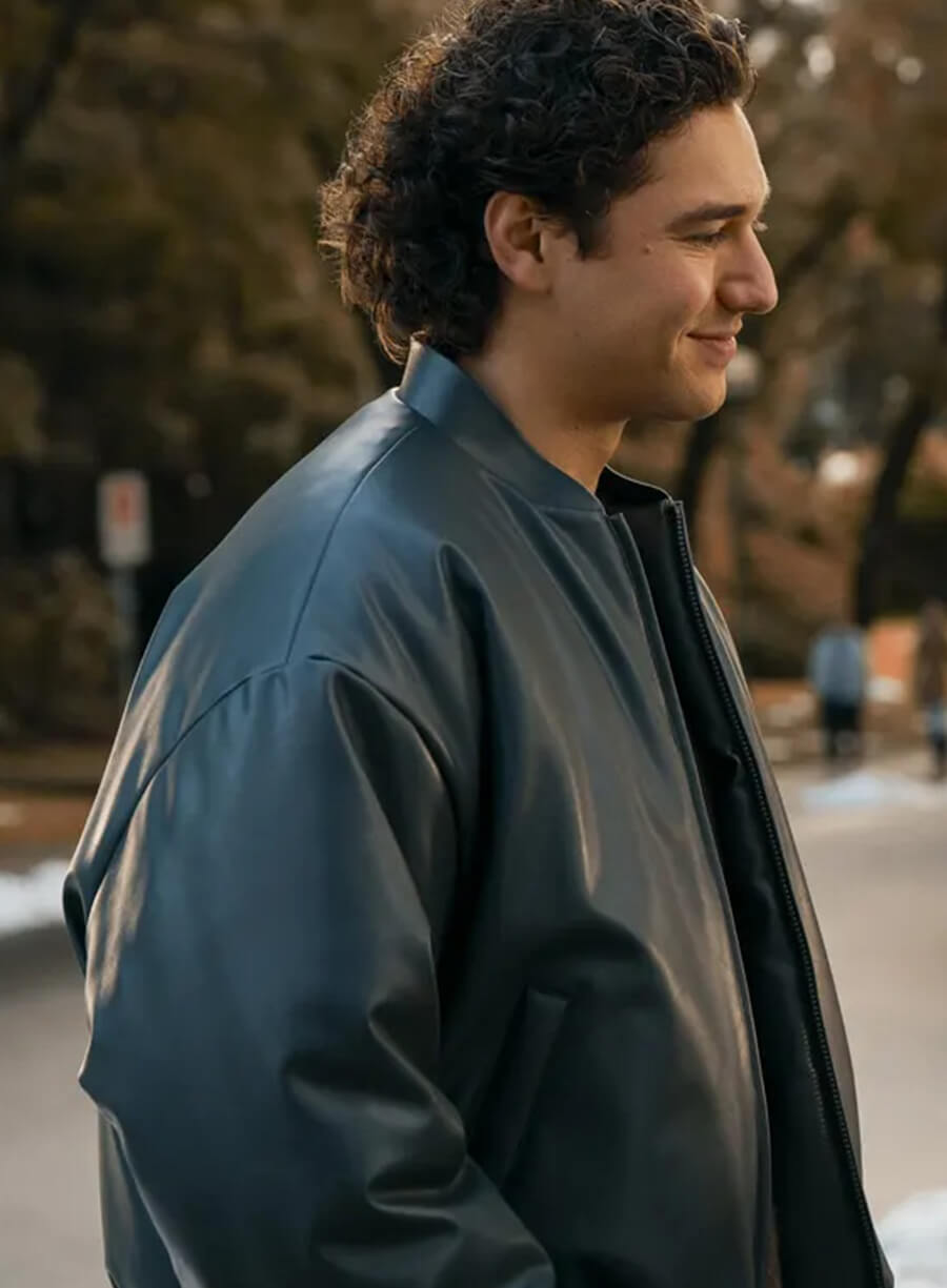 Garrett Graham Off Campus 2026 Bomber Leather Jacket