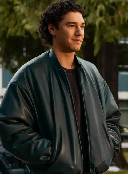 Garrett Graham Off Campus 2026 Bomber Leather Jacket