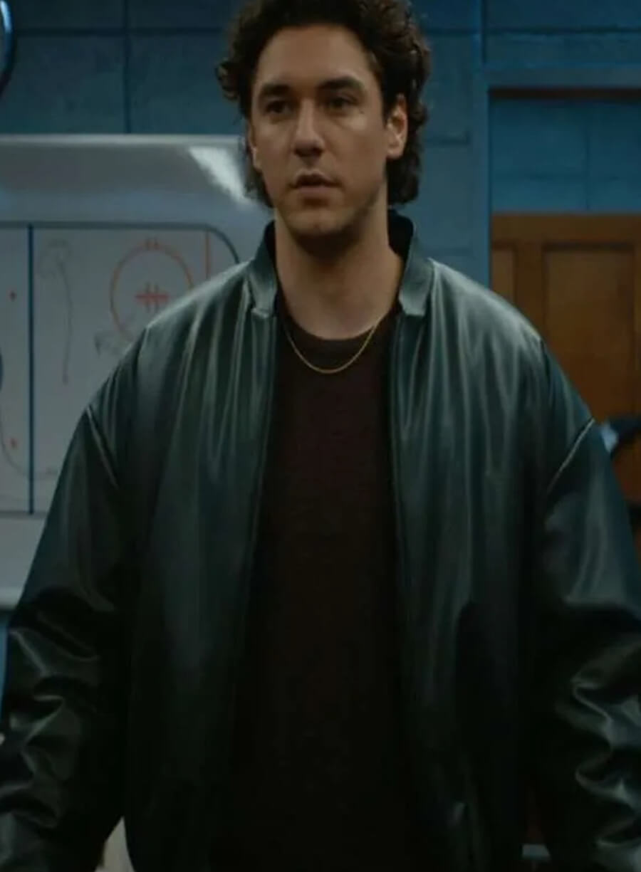 Garrett Graham Off Campus 2026 Bomber Leather Jacket