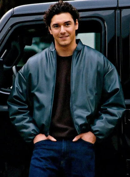 Garrett Graham Off Campus 2026 Bomber Leather Jacket