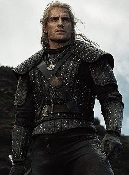 Geralt of Rivia The Witcher 3 Black Leather Jacket